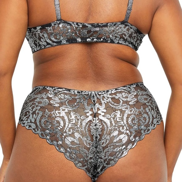 Savage X Women's Sharp Dresser Lace Brazilian Panty. Size S - Picture 3 of 7